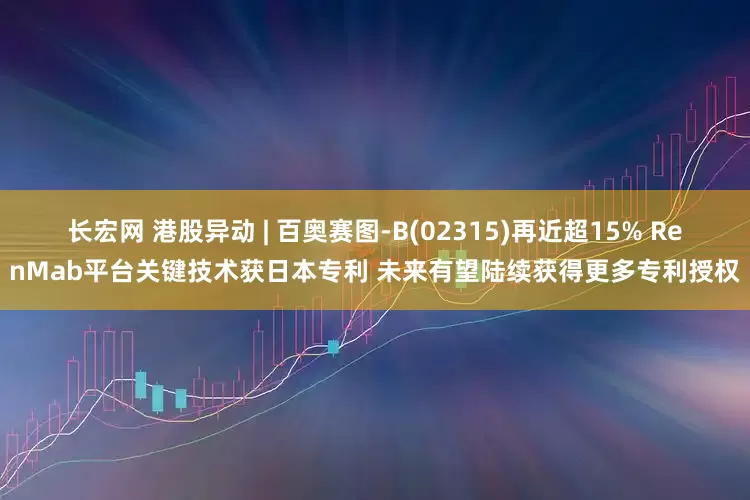 长宏网 港股异动 | 百奥赛图-B(02315)再近超15% RenMab平台关键技术获日本专利 未来有望陆续获得更多专利授权